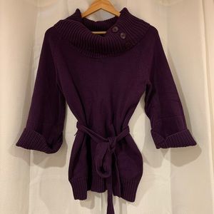 Purple Knit Sweater